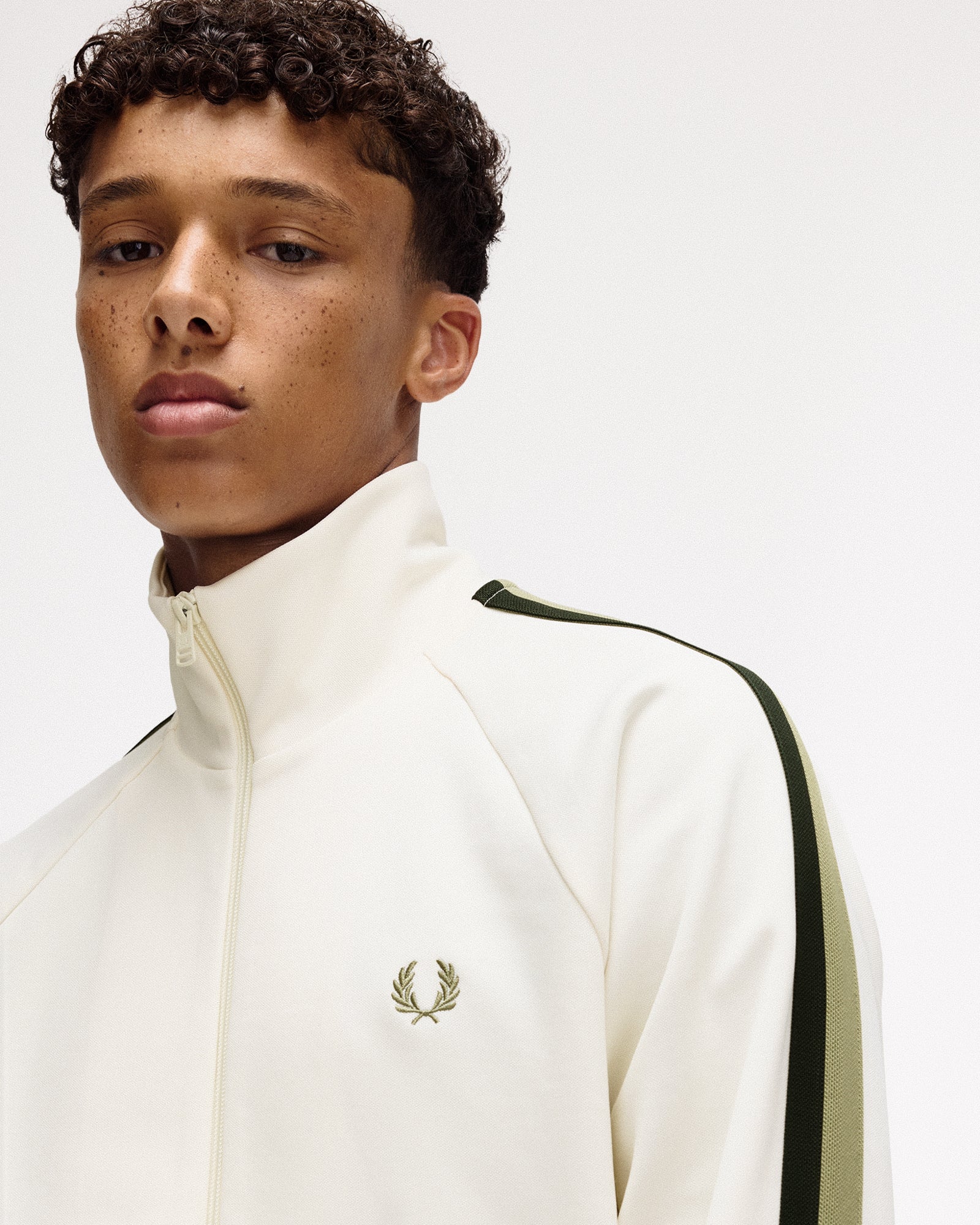 Fred Perry Two Colour Tape Track Jacket J9045-760 | OVERKILL