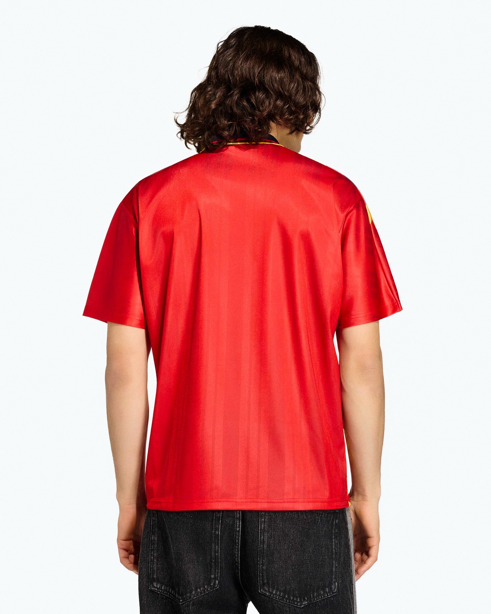 adidas FEF Spain Home Jersey 94 Collegiate Red T-Shirts JN3707 On Model Back View | Overkill

