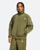 adidas  Equipment Football Track Top Focus Olive Track Top JV7644 On Model Front View | Overkill
