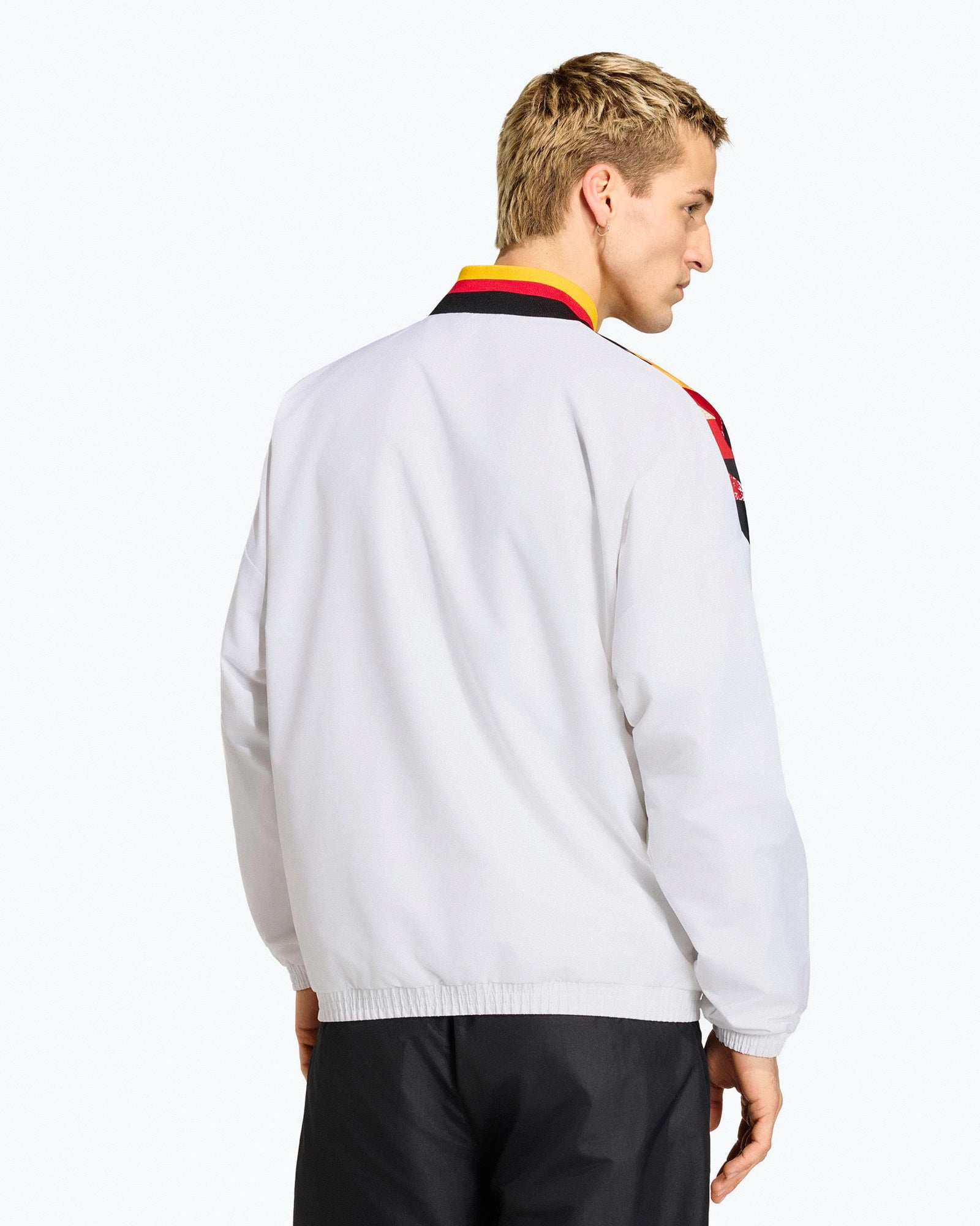 adidas DFB Germany Track Top 94 White Track Jackets JW8809 On Model Back View | Overkill
