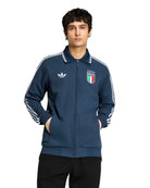 adidas FIGC Italy Away OG Jacket Night Marine Track Jackets JY9599 On Model Front View | Overkill
