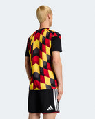 adidas DFB Germany Home Pre Match Jersey 26 Black / Team Yellow T-Shirts JZ4577 On Model Front View | Overkill
