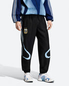 adidas AFA Argentina Away Track Pant 06 Black Sweat & Track Pants JZ6200 On Model Front View | Overkill
