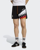 adidas DFB Germany Home Shorts 94 Black Shorts JZ6958 On Model Front View | Overkill
