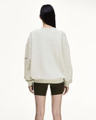 adidas Sweater Light Grey Heather Sweatshirts KA0719 On Model Back View | Overkill