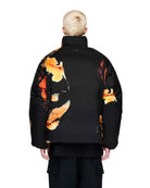 Y-3 M AOP Puffer Jacket Black Puffer Jackets KA2364 On Model Back View | Overkill