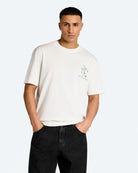 adidas Ciao Mascot Tee Cloud White T-Shirt KB6217 On Model Front View | Overkill
