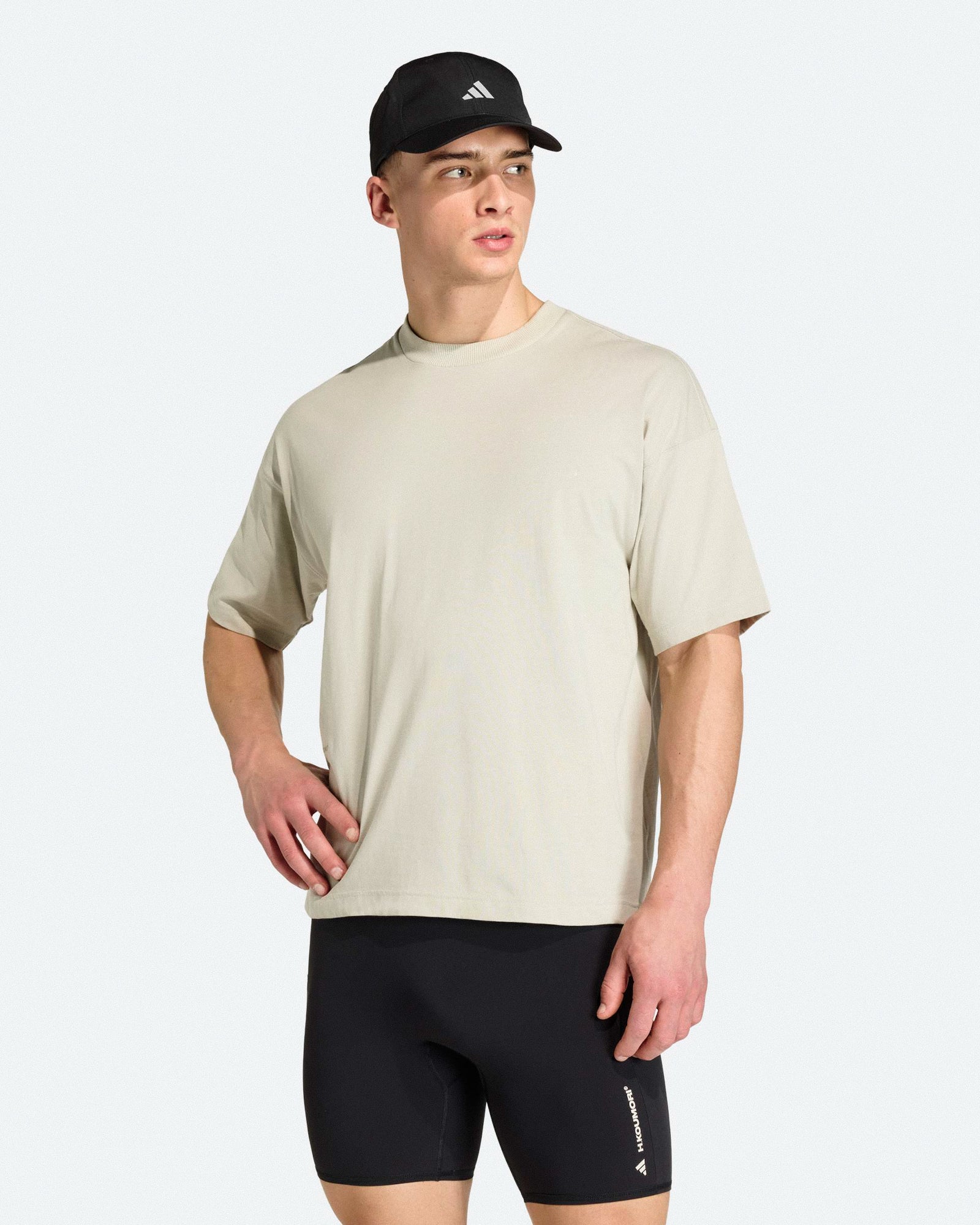 adidas Adi365 UF Tee Putty Grey T-Shirts KB8424 On Model Front View | Overkill
