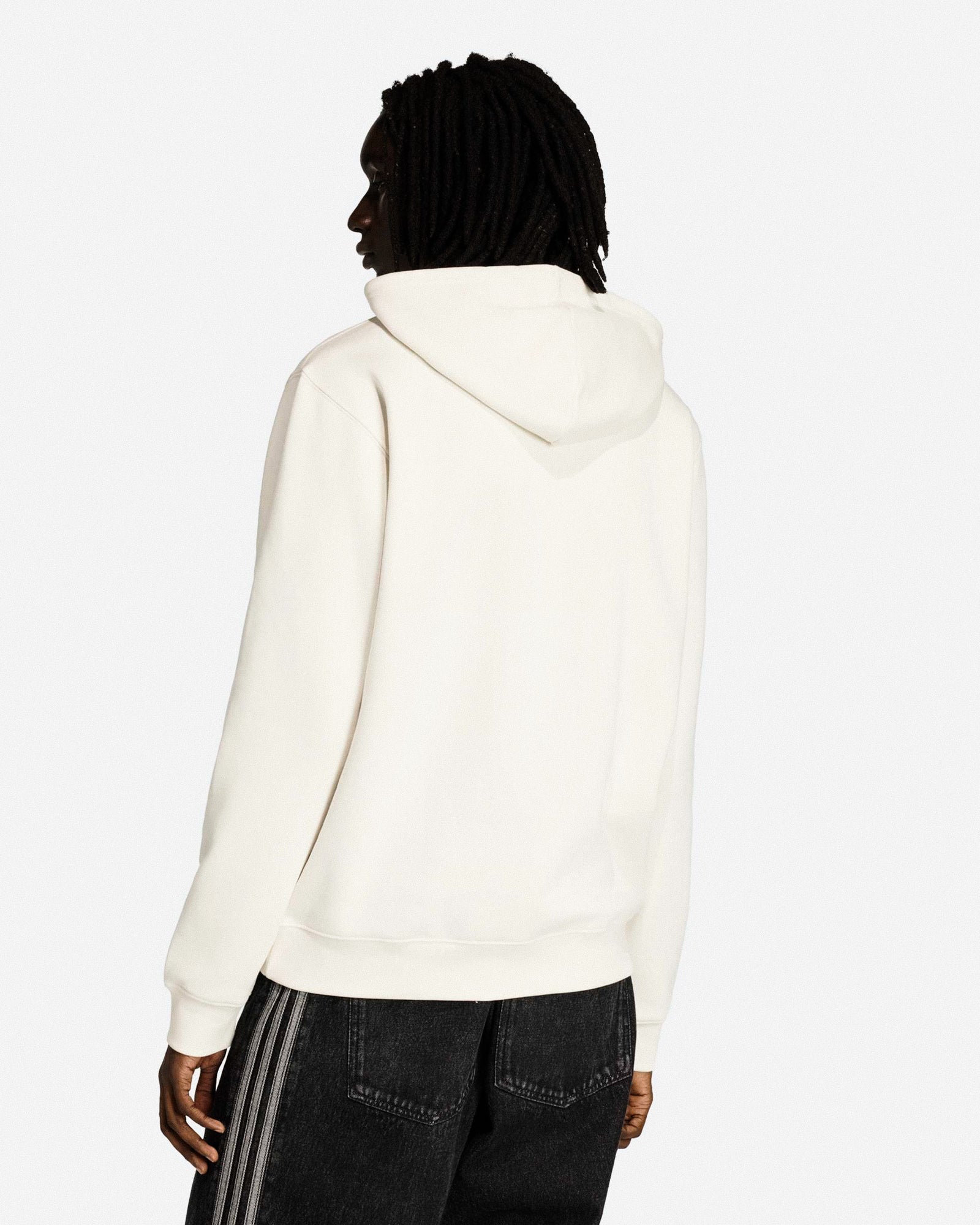 adidas Mascot Hoodie Cloud White Hoodie KB8779 On Model Back View | Overkill
