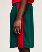 adidas Shorts Collegiate Green Shorts KC9600 On Model Back View | Overkill
