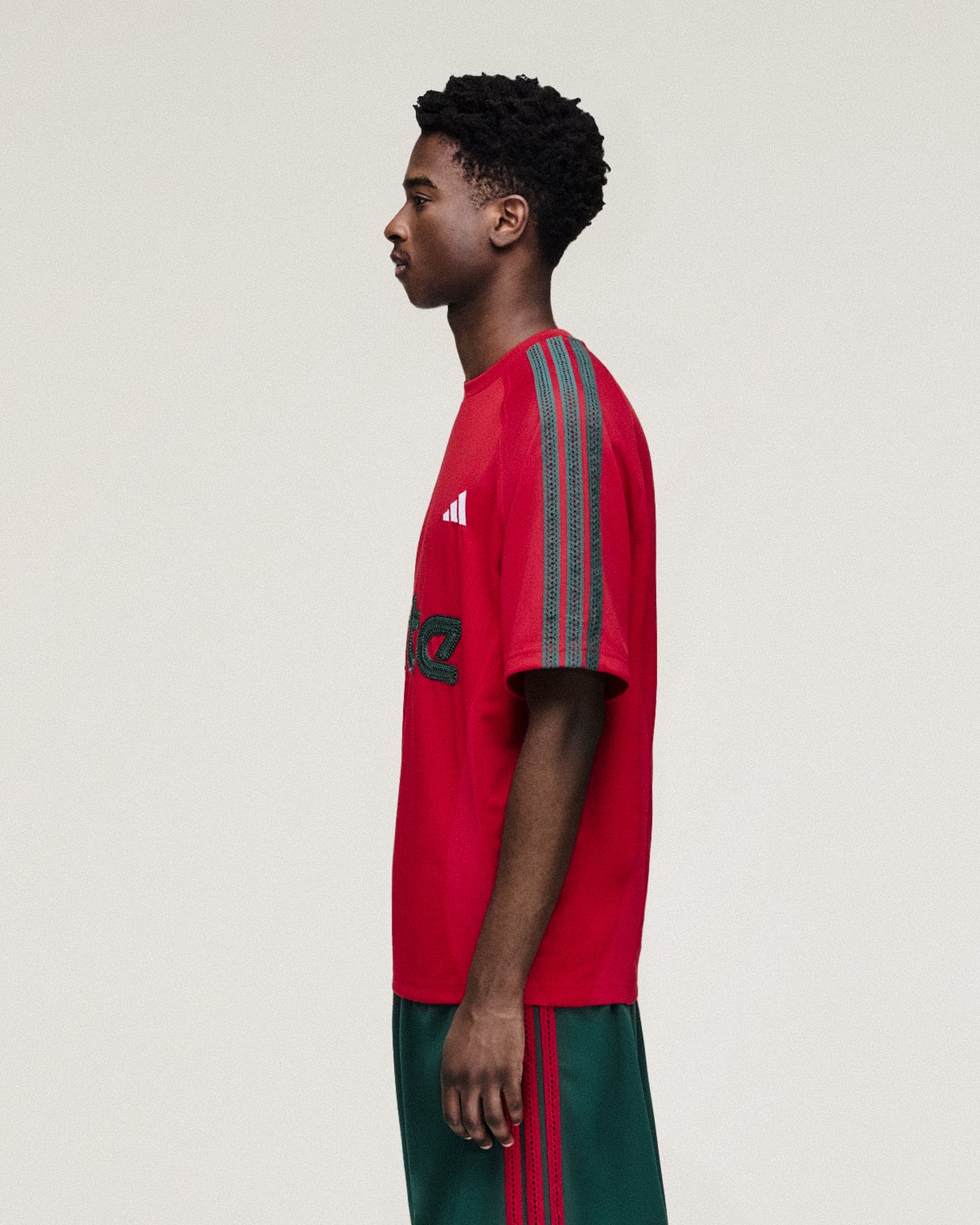 adidas Jersey Better Scarlet T-Shirts KC9603 On Model Back View | Overkill
