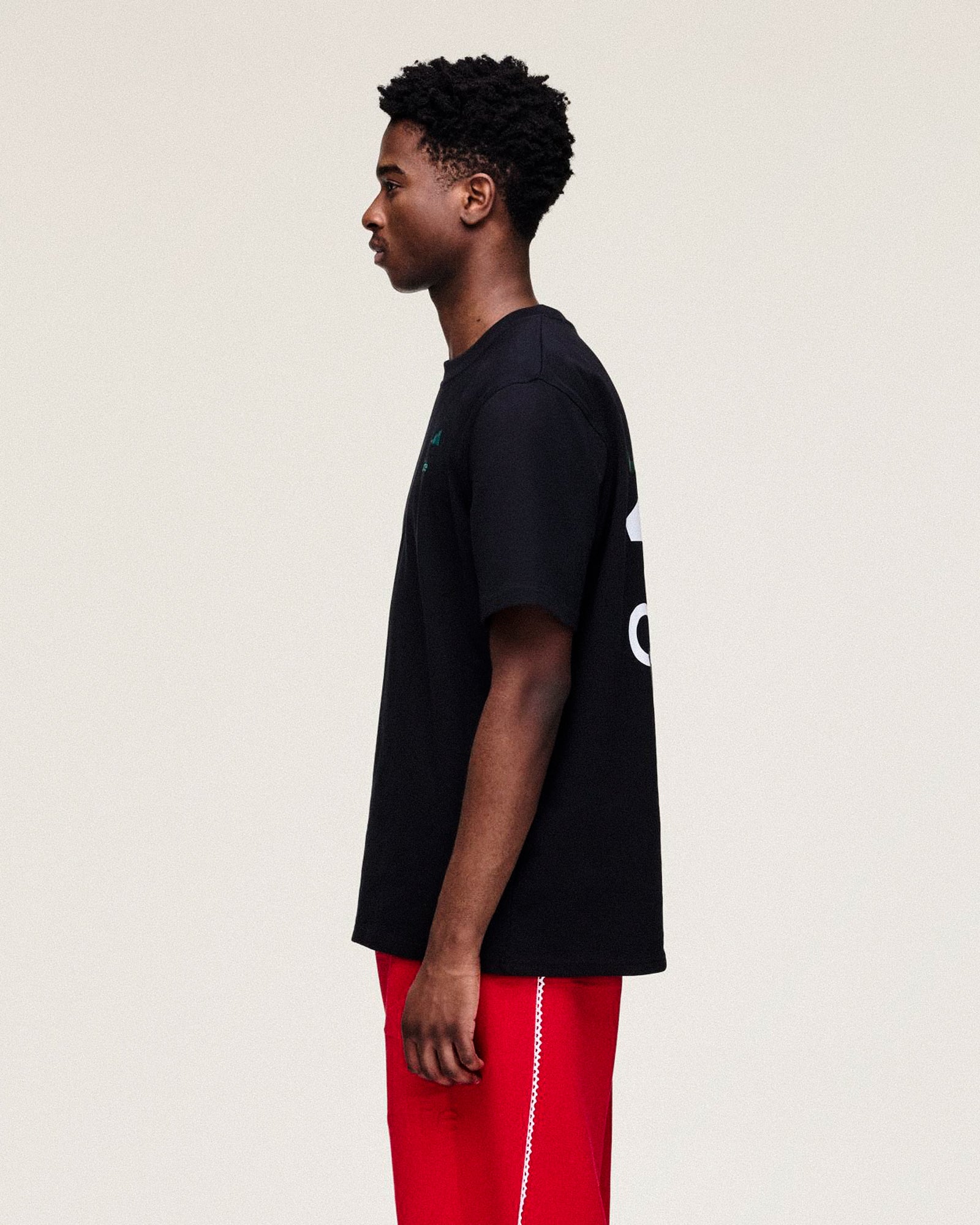 adidas T-Shirt Black T-Shirts KD1630 On Model Back View | Overkill

