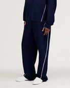 adidas Z.N.E. Pant Legend Ink / White Sweat & Track Pants KD1637 On Model Front View | Overkill
