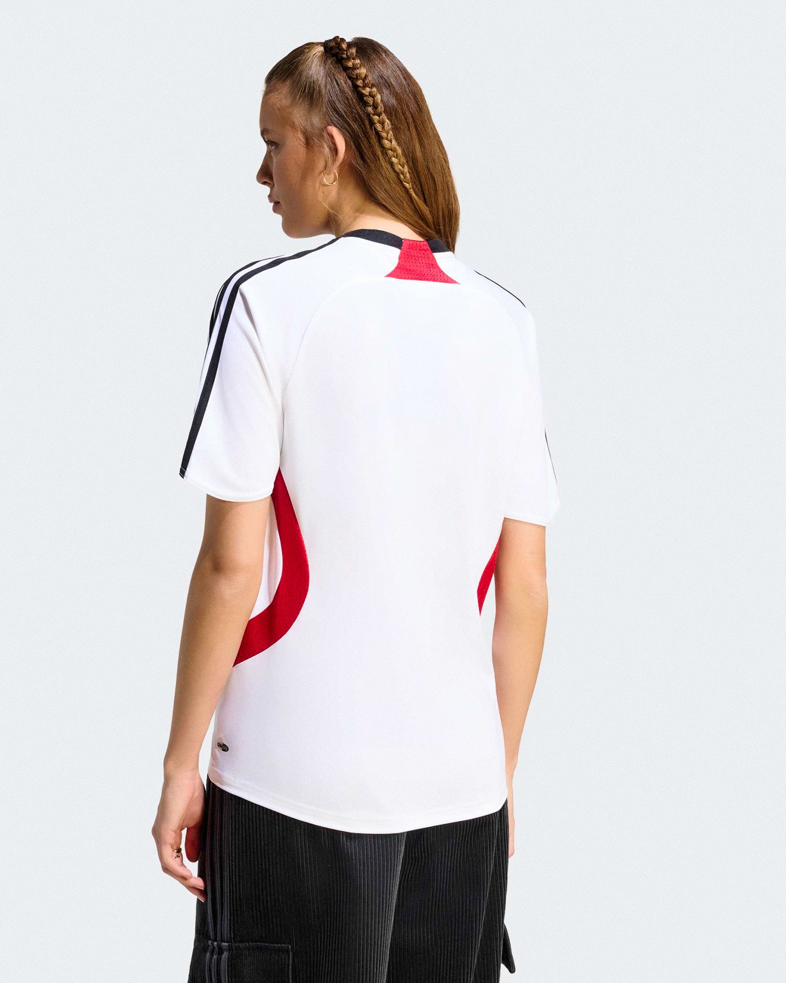 adidas DFB Germany Home Jersey 07 White T-shirts KD3997 On Model Back View | Overkill
