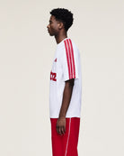 adidas Jersey White T-Shirts KD9315 On Model Back View | Overkill
