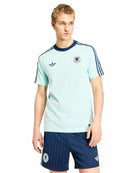 adidas DFB Germany OG Tee Semi Flash Aqua Track Jackets KE2928 On Model Front View | Overkill
