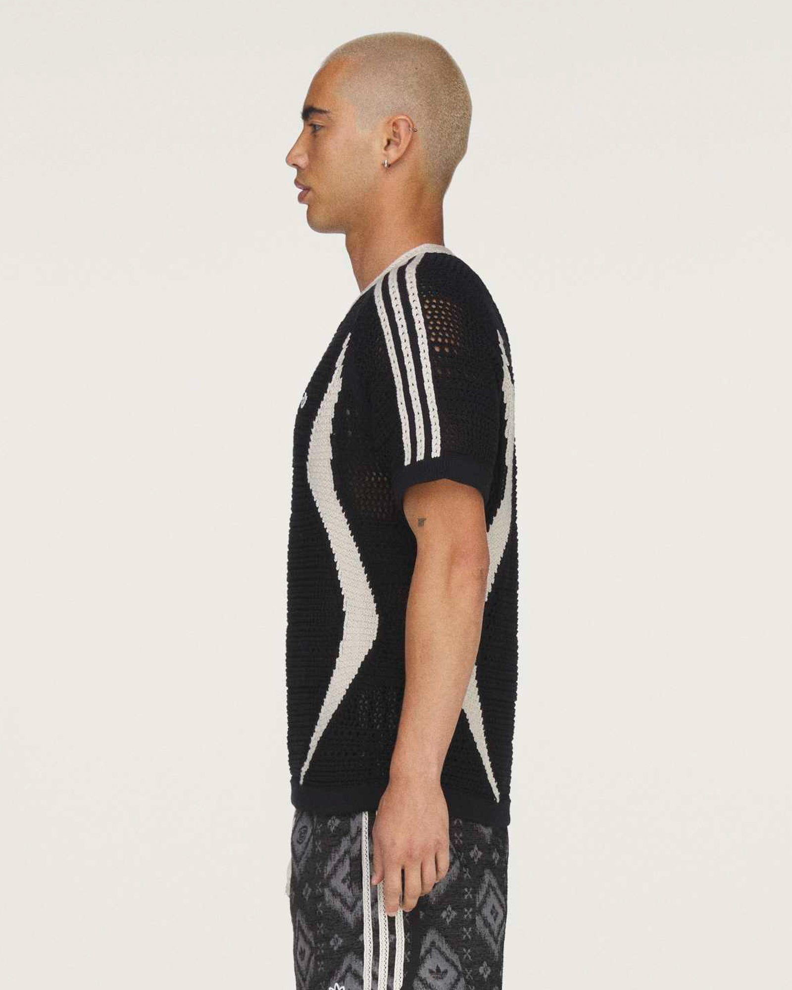 Clot by Edison Chen x adidas Knit Jersey Black / Wonder White T-Shirts KE7074 Style Inspiration | Overkill
