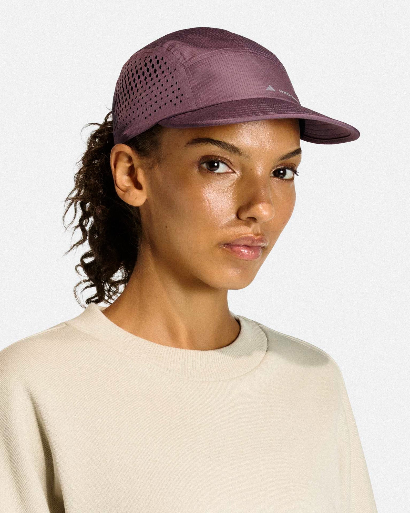 adidas Cap Shadow Fig / Reflective Silver Caps KE8470 On Model Front View | Overkill
