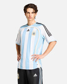 adidas AFA Argentina Home Jersey 06 White / Clear Blue T-Shirts KF0322 On Model Front View | Overkill
