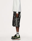 BAPE x adidas Shark Denim Jorts Black Shorts KF4917 Style Inspiration | Overkill
