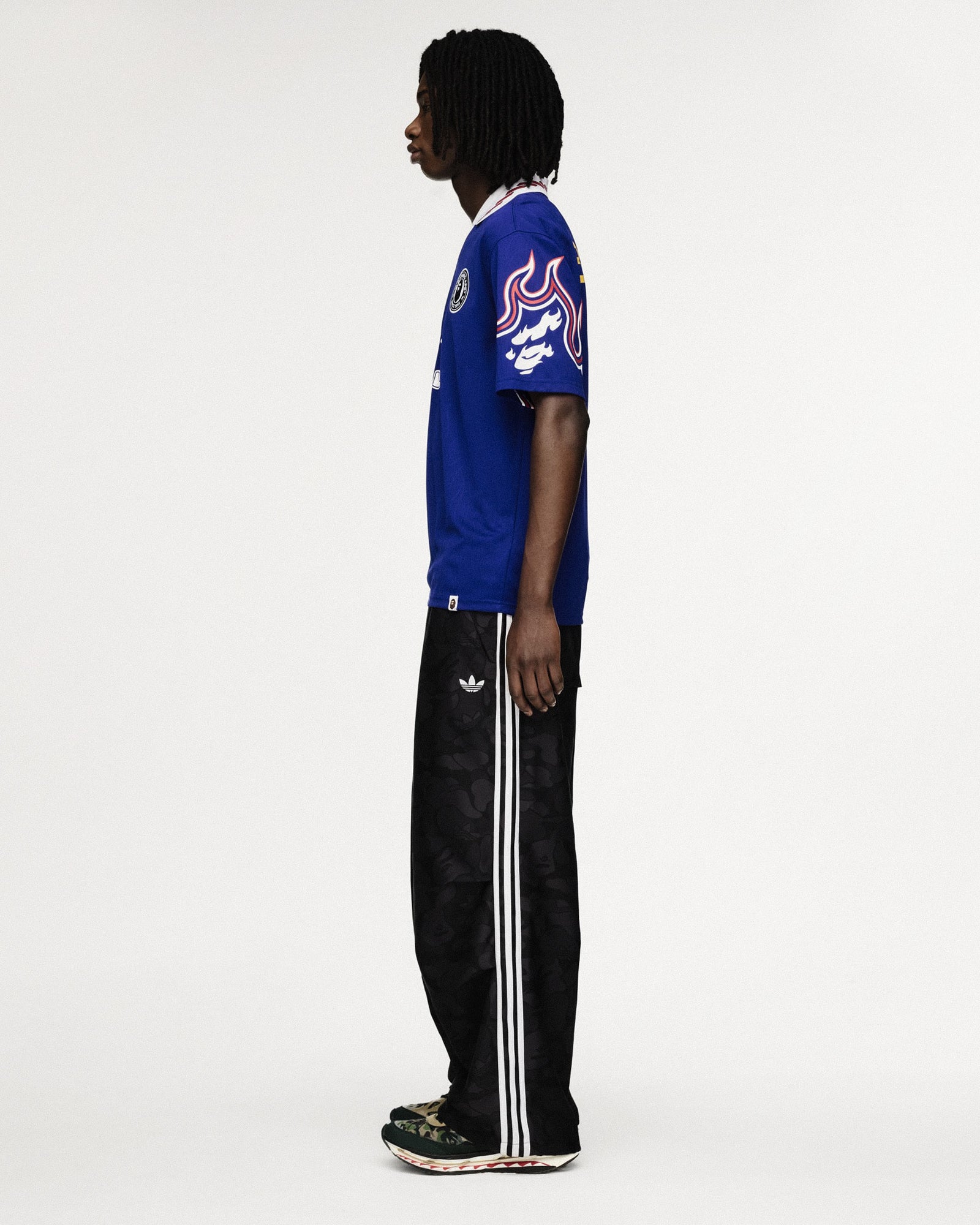 BAPE x adidas Jacquard Pants Black Casual Pants KF4918 Style Inspiration | Overkill
