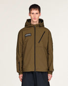 adidas Buckstead Jacket SPZL Trace Olive Windbreaker KF6800 On Model Front View | Overkill
