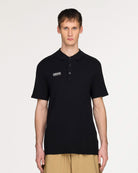 adidas Bispham Polo SPZL Black Polo Shirts KF6812 On Model Front View | Overkill
