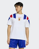 adidas JFA Japan Equipment Tee White T-Shirts KG0230 On Model Front View | Overkill
