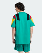 adidas DFB Germany Equipment Tee Equipment Green T-Shirts KG2279 On Model Back View | Overkill
