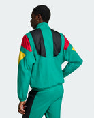 adidas DFB Germany Equipment Track Top Equipment Green Track Jackets KG2281 On Model Back View | Overkill
