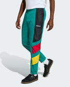 adidas DFB Germany Equipment Track Pant Equipment Green Sweat & Track Pants KG2282 On Model Front View | Overkill

