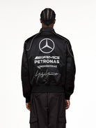 Mercedes-AMG Petronas F1 x Y-3 F1 Team Jacket Black Jackets KQ9843 On Model Back View | Overkill
