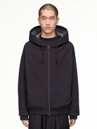 Mercedes-AMG Petronas F1 x Y-3 F1 Zip Hoodie Black Hoodies KR2242 On Model Front View | Overkill
