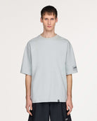 adidas Mod Tee SPZL Wonder Silver T-Shirts KR2731 On Model Front View | Overkill
