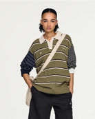 Song for the Mute x adidas LS Tee Olive Strata / Alumina / Black Longsleeves KS1343 Model Detail 1 | Overkill
