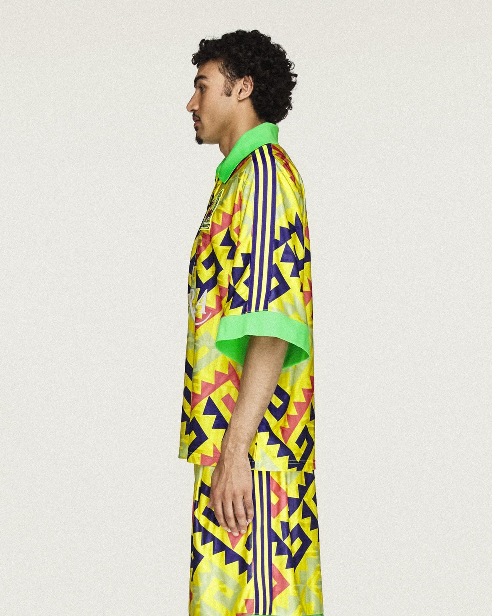 Willy Chavarria x adidas AOP Jersey Solar Lemon / Pure Purple / Solar Turbo T-Shirts KU7799 Style Inspiration | Overkill
