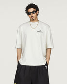 Willy Chavarria x adidas Graphic Tee Off White T-Shirt KY7707 On Model Front View | Overkill
