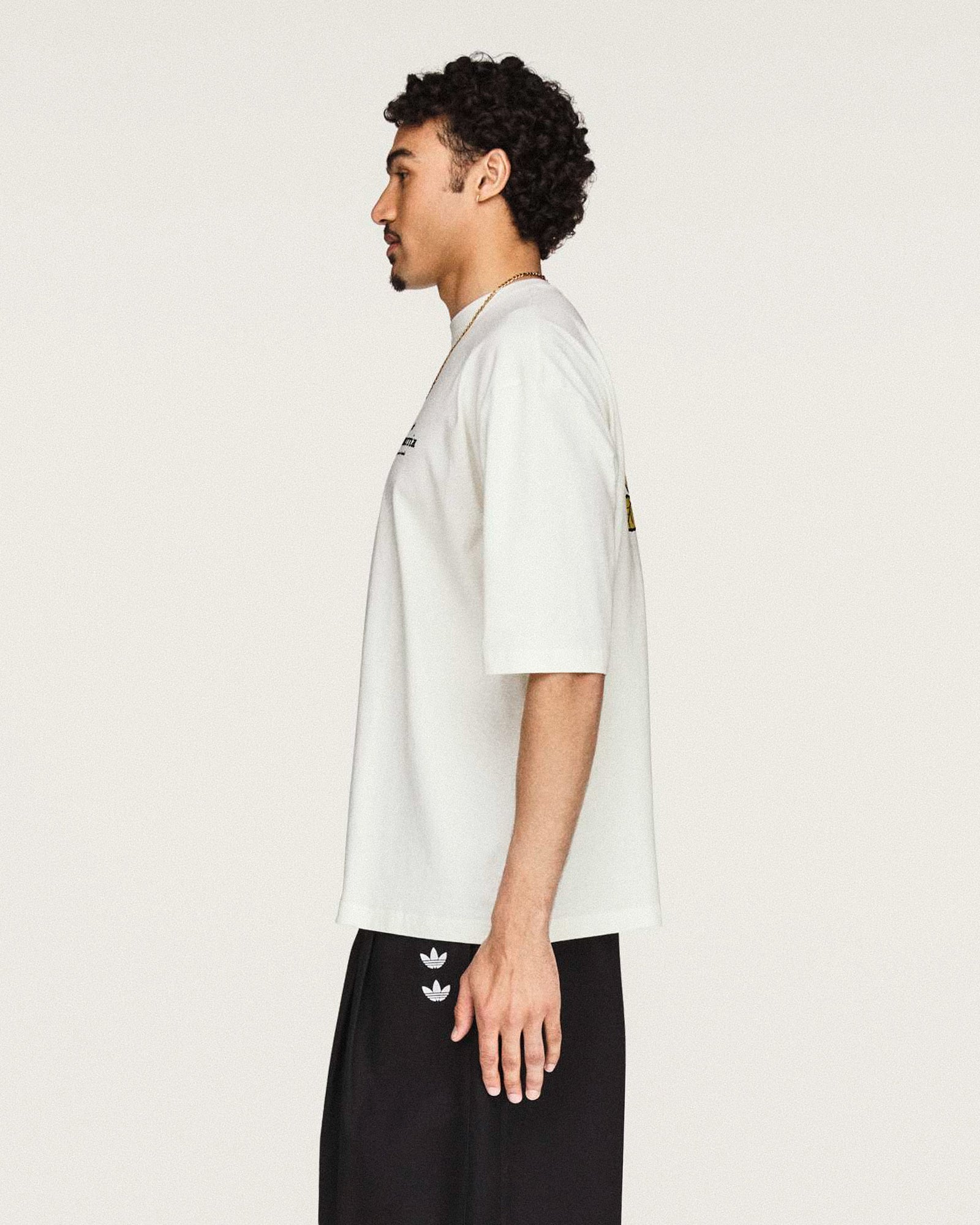 Willy Chavarria x adidas Graphic Tee Off White T-Shirt KY7707 Style Inspiration | Overkill
