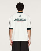 Willy Chavarria x adidas Soccer Tee Off White T-Shirt KY7708 On Model Back View | Overkill

