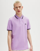 Fred Perry Twin Tipped Fred Perry Shirt Ultra Violet / Navy / Navy Polo Shirts Close-up | Overkill