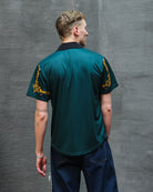 Pleasures Carlo Soccer Jersey Dark Green T-Shirts Detailfoto | Overkill