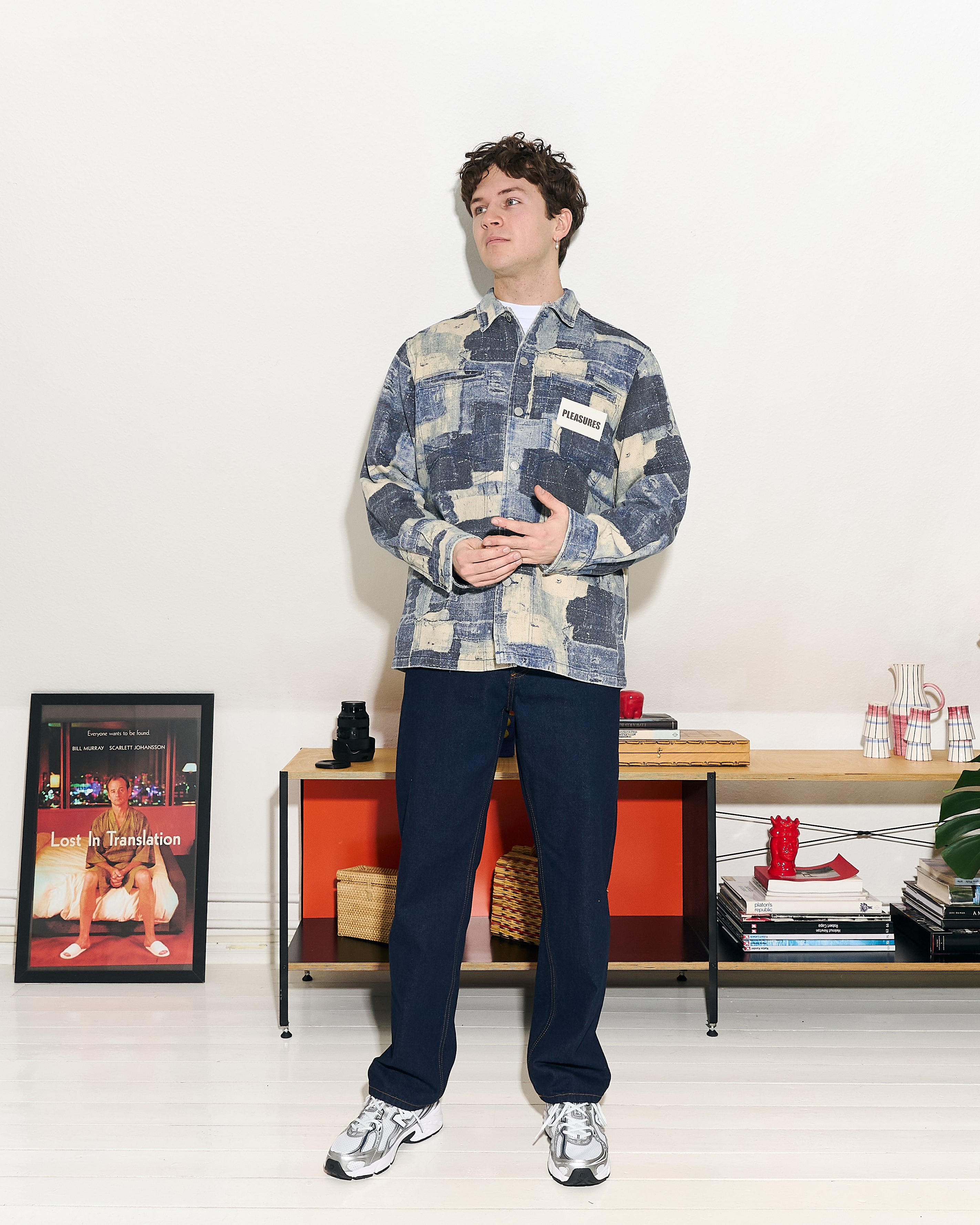 Pleasures Boro Work Jacket P25SP011-Indigo | OVERKILL