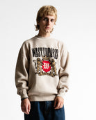 Wasted Paris Crest Sweatshirt Sahara Sweatshirts 175407 On Model Front View | Overkill