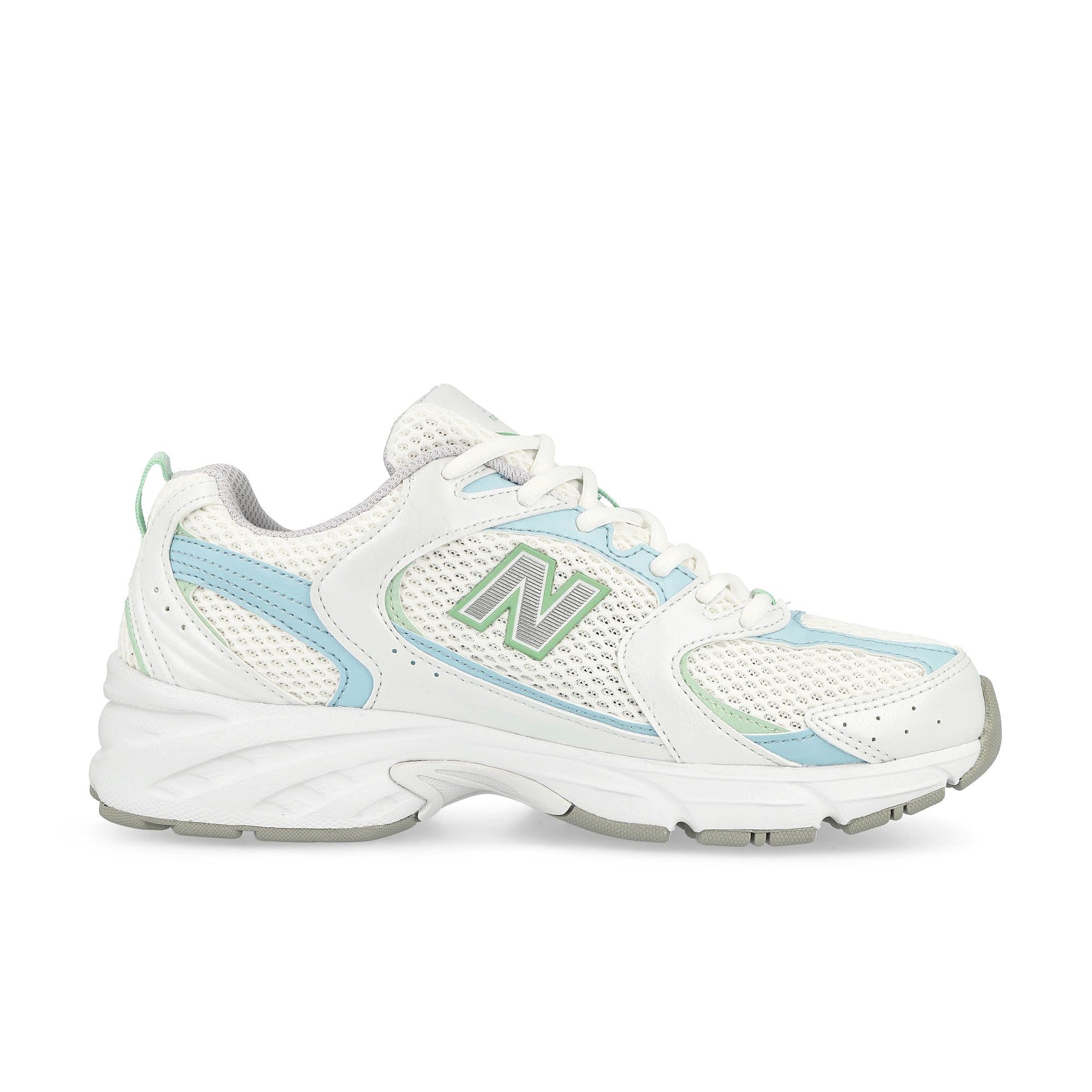 New Balance MR530PC White / Light Chrome Blue Low Top Sneakers  Silhouette | Overkill