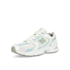 New Balance MR530PC White / Light Chrome Blue Low Top Sneakers  Close Up | Overkill