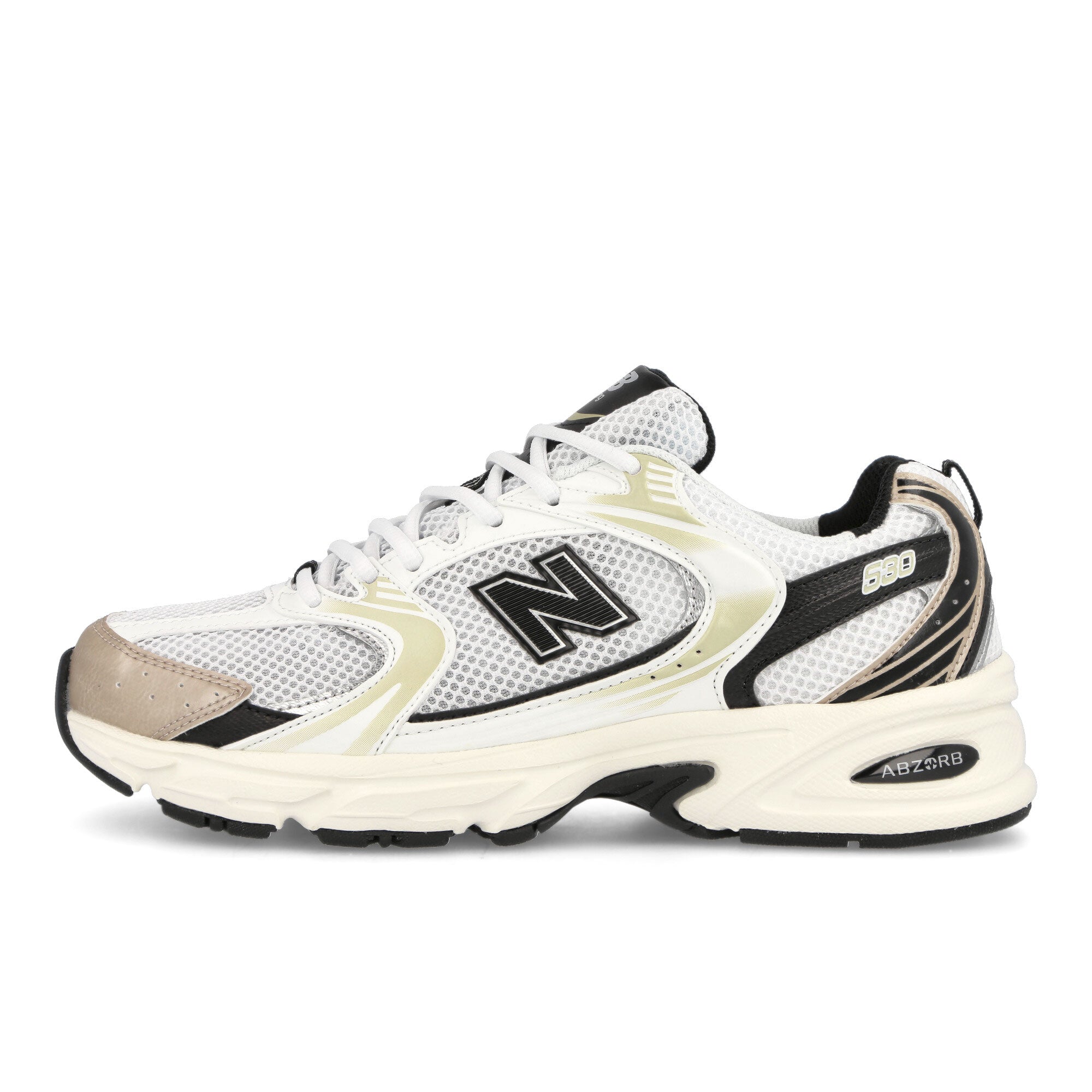 New Balance MR530TC White / Light Gold Metallic Low Top Sneakers MR530TC | Overkill