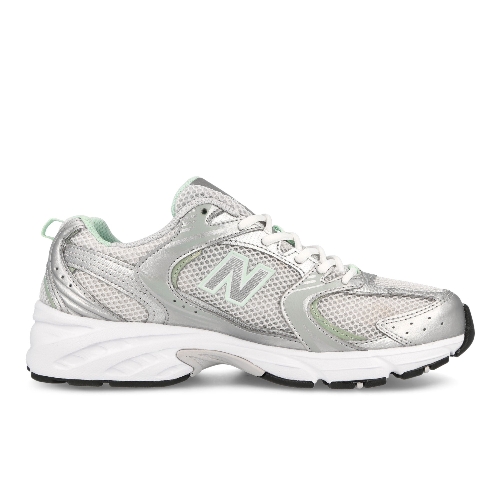 New Balance mr530zel Silver-Green-White Low Top Sneakers  Silhouette | Overkill