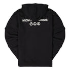 Midnight Studios Layered Logo Zip-Hoodie Black Hoodies Material | Overkill