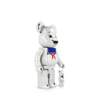 Medicom Be@rbrick Stay Puft Marshmallow Man White Chrome Version 400% + 100% Multicolor Collectibles & Toys Close-up | Overkill