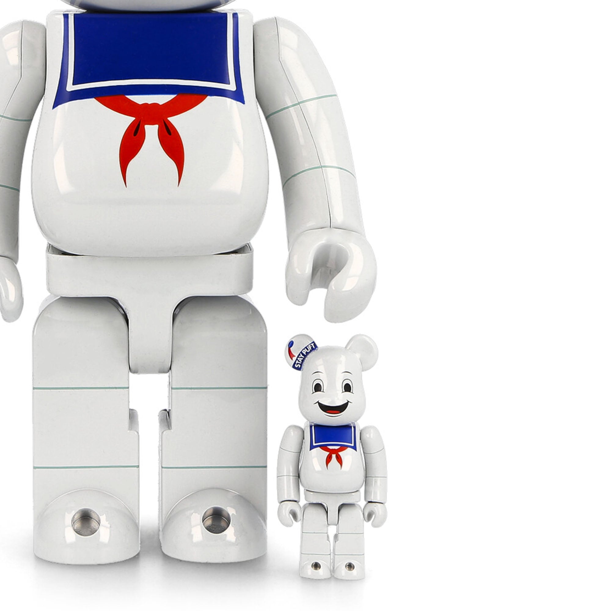 Medicom Be@rbrick Stay Puft Marshmallow Man White Chrome Version 400% + 100% Multicolor Collectibles & Toys Detail view 1 | Overkill